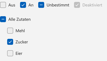 Vorführung: CheckBox
