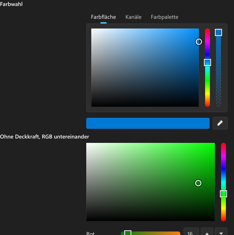Vorführung: ColorPicker