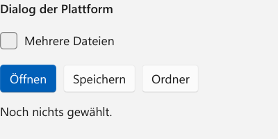 Vorführung: Dateiauswahl