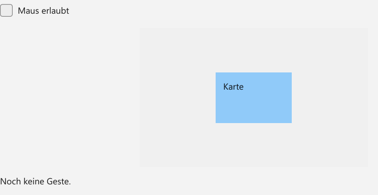 Vorführung: Gesten