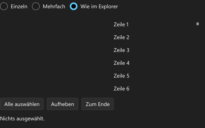 Vorführung: ListBox