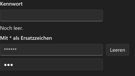 Vorführung: PasswordBox