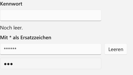 Vorführung: PasswordBox