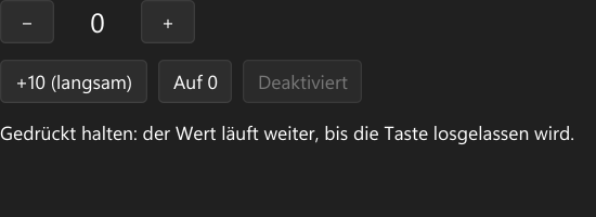 Vorführung: RepeatButton
