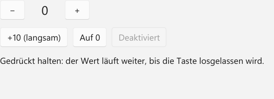 Vorführung: RepeatButton