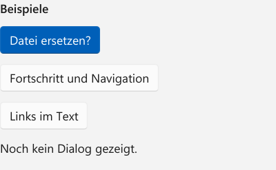 Vorführung: TaskDialog