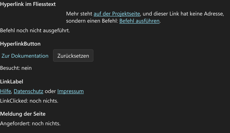Vorführung: Verweise