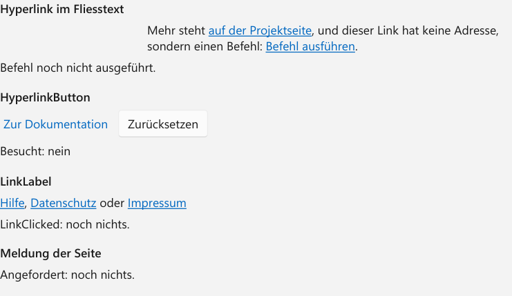 Vorführung: Verweise